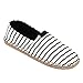 Live Ur Style Men Black & White Stripes Denim Casual Slip on Espadrilles RS.949.00