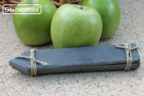 GardenMate® 8er Set Pflanzschilder XL 20x3cm aus Schiefer - 2