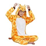 Einhorn Kostüm Tierkostüm Pyjamas Jumpsuit Tier Schlafanzug Cosplay Karneval Fasching Giraffe - 
