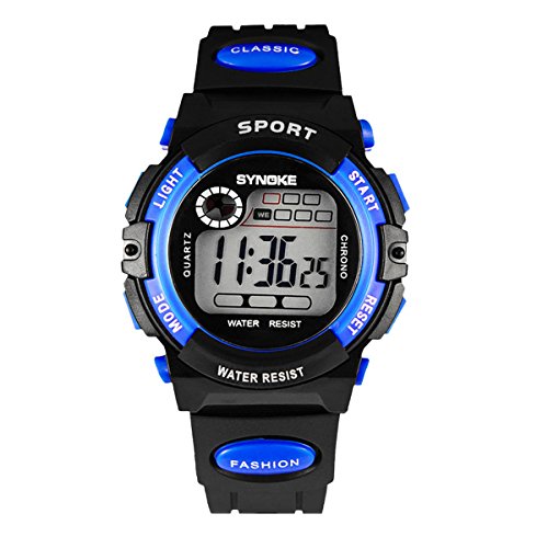 Tangda Kinder Armbanduhr Unisex Jungen Mädchen Wandern Armband Uhr Elektronische Sport Uhren Alltagsleben wasserdichte Schule Uhr Alarm Wrist Watch – Farbe Wählbar