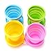 Price comparison product image Casa Bonita Silicone Collapsible Cup Set Silicone Foldable Cups for Travel, Camping, Hiking, Outdoor 4 pec in One Pack Multicolour