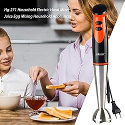 IrahdBowen Multifonction Portable Mixeur Plongeant 750W Mélangeur Électrique Fouet et chooper pour Le Mélange Laits Frappés Cocktails Boissons Aux Fruits,39  7  7cm Acier Inoxydable ABS Batteurs Way