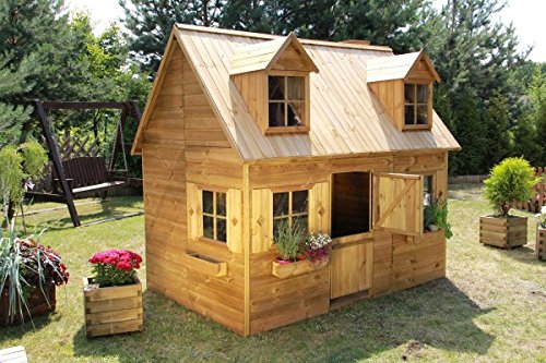 Preisvergleich Produktbild Baumotte Spielhaus Holz - Kinderspielhaus „Rotkäppchen“