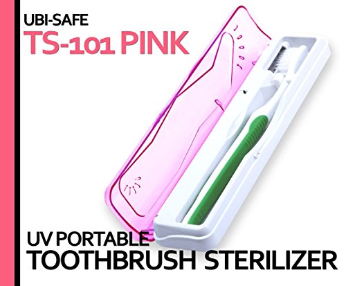 Preisvergleich Produktbild UBITEC Ultraviolet UV Zahnb_rste Tragbare Antibakterielle Sterilisator Ultra Light einzigen Pinsel Fall TS101 Rosa