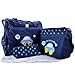 Produktbild 4tlg Babytasche Set Pflegetasche Tragetasche Wickeltasche Windeltasche Kinder Baby Blau