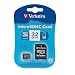 Produktbild microSDHC Card w/Adapter, 32GB, Sold as 1 Each