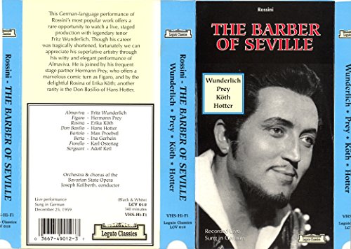 Preisvergleich Produktbild Barber of Seville-Complete Opera [VHS]