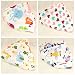 Labebe Baby Bandana Bibs Drool/Burpy Bibs Unisex 10-Pack Multicolor, 100% Cotton, Newborn Baby Shower Gift for Teething and Drooling, Soft & Absorbent, Machine Washable and Stain Proof - Unisex Pack (A)