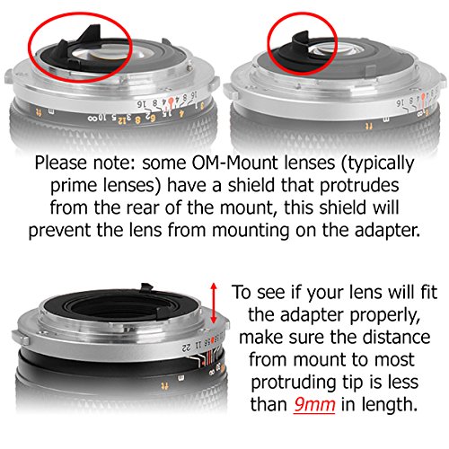 Fotodiox Pro Monture Adaptateur s  lective 35 mm sur Nikon Olympus Objectif zuiko de l appareil Photo