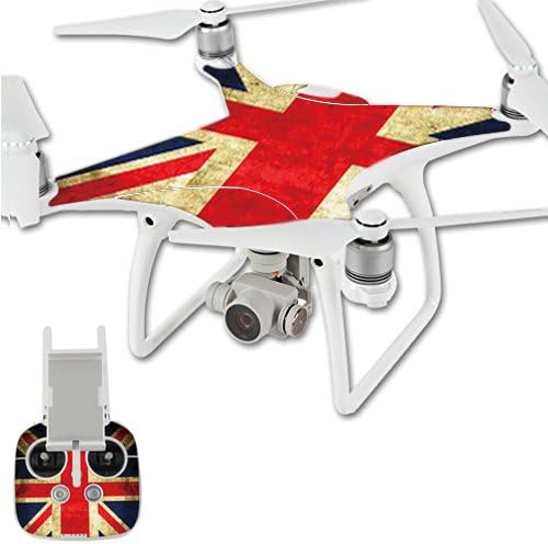 Seeme® Exclusive Decoration Wrap Skin Water-resistant 3M Sticker Decal Kit for DJI Phantom 4 Professional / Advanced Quadcopter Body and Remote Controller (DJI4-008)