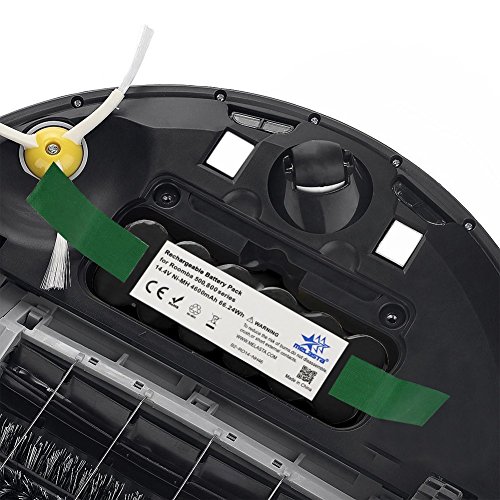 Melasta Aktualisiert Kapazität 4.6Ah 14,4 V NIMH Vakuum batterie akku für iRobot Roomba R3 500 600 700 800 serie 510 530 531 532 620 650 770 870 880 - 5