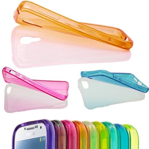 Silikon Soft Samsung Galaxy S4 i9500 Blickdicht   Transparent TPU H  lle Cover Skin Case Schale Bumper Tasche Etui Schutz  Transparent Farblos 