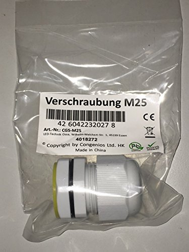 Preisvergleich Produktbild Erweiterungskit PG16 / M25 für Verbindungsbox klar, Kabelverbinder 3- / 5-polig, inkl Dichtungen - wird benötigt um Kabel mit bis zu 16mm Durchmesser anschliessen zu können!