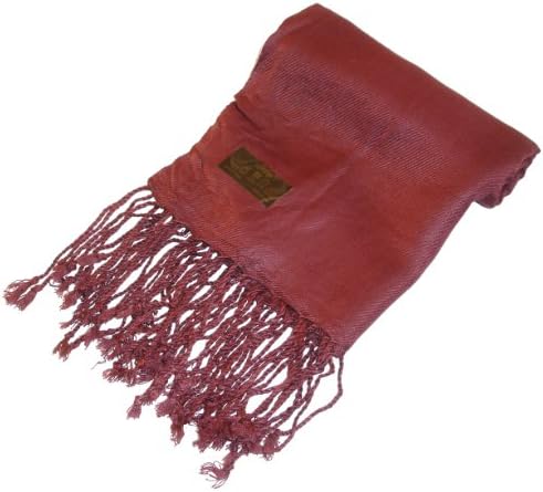 Kuldip Factory Seconds Pashmina Scarf Shawl Wrap Throw Deep Burgundy
