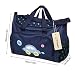 Fafada 4pcs Multifunctional Mummy baby Changing Bag Hospital Nursing Travel Handbag Diaper Set Navy Blue