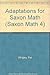 Produktbild WORKBK-ADAPT SAXON MAT-STUDENT (Saxon Math 4)