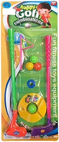 HKM Childrens Mini Travel Indoor Play &amp; Learn GOLF SET -Adults, Children, Party Games, For Travel &amp; Holidays FREE Mobile Eraser