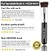 Flat Top Kabuki Brush By Keshima - Premium Foundation Brush, Buffing Brush, Blending Brush, Face Brush
