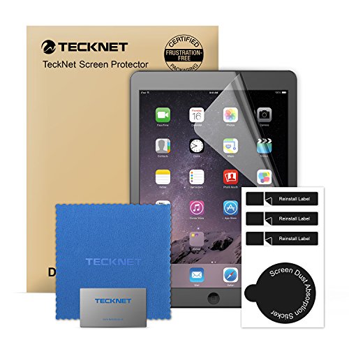 iPad Air Schutzfolie, TeckNet® [2-Pack] Clear HD Schutzfolie AntiReflex für Apple Air 2 / Air 1 Displayschutz Screen Protector mit extra hoher Widerstandskraft - Klar