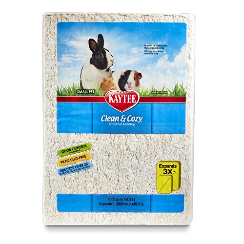 Kaytee Superpet | Lettiera Clean & Cozy per Piccoli Animali/roditori/criceti | Bianco | 99,9% priva di Polvere | Controllo degli odori | 49,2 Litri