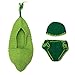 Produktbild NaiCasy Neugeborene Fotografie Kostüm Nette Karikatur-grüne Bohnen Schlafen Hut und Hosen-Baby Crochet Strick Outfit Kostüm Lustiger Entwurf Foto Props für Baby-