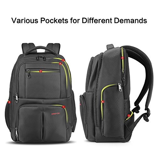 OMOTON Laptop Rucksack f  r alles Tablet und Laptops bis zu 15 6 zoll  zur Arbeit und Reise   wasserabweisend  Anti-Diebstahl  ger  umig  f  r Damen u