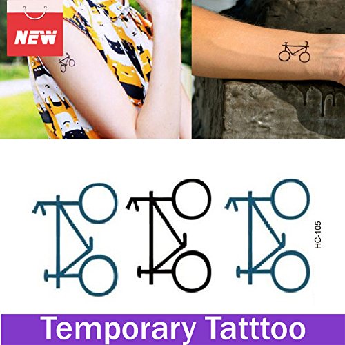 Oxita (TM) 1 hoja de bicicleta Impermeable Pegatinas Tatuajes Tempora