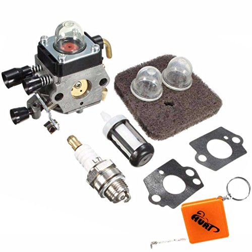 HURI Vergaser und Luftfilter für Stihl FS38 FS45 FS46 FS55 FS55C FS55R FS55T FS75 FS80 FS85 HL45 HL75 HS70 HS74 Ersetzt Zama C1Q-S66 C1Q-S71 C1Q-S97 C1Q-S143 C1Q-S153 C1Q-S186 - 2