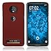 Produktbild PhoneNatic Case kompatibel mit Motorola Moto Z3 Play - Hülle rot gummiert Hard-case Cover
