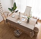 ✿ 【Material de primera calidad】 El mantel moderno está hecho de una mezcla de tela de algodón de lino que es duradera, super suave y resistente a las arrugas.