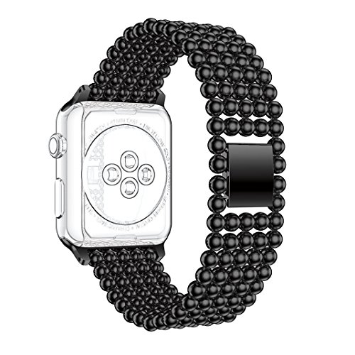 For Apple Watch Strap 42MM, Rosa Schleife iWatch Band 42mm Five Round Beads  Design Smart Watch Band Replacement Strap Wrist Band Straps Bracelet