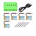 Produktbild 5pcs JJRC 3.7V 150mAh 30C Lipo Batterien Akku mit 5 in 1 Batterieladegerät für JJRC H36 RC Quadrocopter