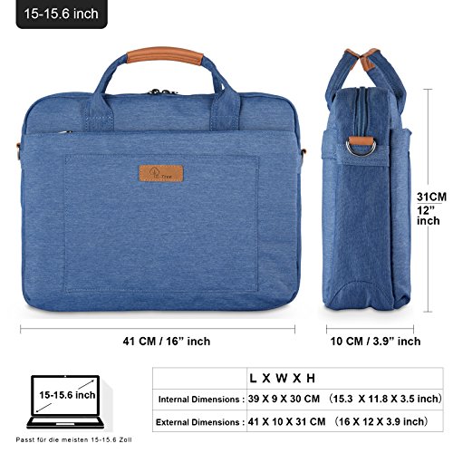 E-Tree 15-15 6 Zoll Laptoptasche Aktentaschen Handtasche Tragetasche Schulter Tasche Notebooktasche Laptop Sleeve Laptop H  lle f  r bis zu 15-15 6 Zo