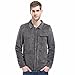 Produktbild Herren T-Shirt Langarm Herren Slim Fit Tops Cord Jacke Mantel Outwear Mit Tasche Von Dragon868 (Grau, XL Herren T-Shirt)