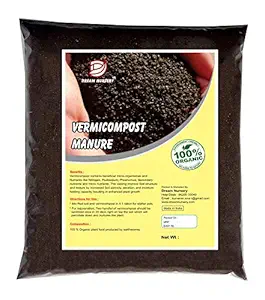Dream Nursery Organic Fertilizer Vermicompost for Gardens, 10 kg