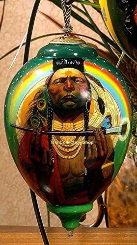 Thomas Blackshear Neqwa Indian Paint Brush NeQwa Ornaments by NeQwa Ornaments