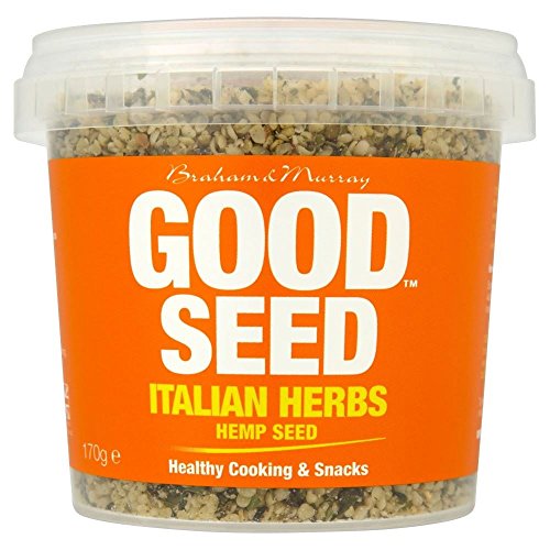 Preisvergleich Produktbild Gute Saat geschälte Hanfsamen Italienische Kräuter (170g) - Packung mit 6