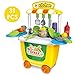 Produktbild HERSITY 31 Stück Mini Küchenspielzeug Rollenspiel Kochen Lebensmittel Spielzeug Plastik Geschenke für Kinder Junge Mädchen
