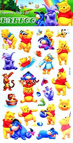 3 Bögen Cartoon Zeichentrick Tattoos Fake Tattoos Geschenk für Kinder - 5