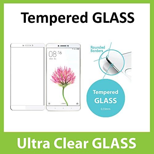 Xiaomi Mi Max 3D Edge to Edge Full Coverage Tempered Glass Screen Protector (WHITE Edges)