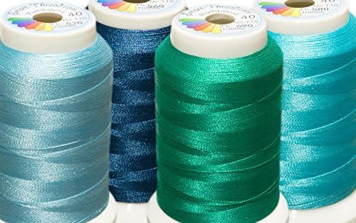 Multitalent® 40 Maschine Embroidery Thread "Ocean" (4 x 1000m)
