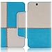 Produktbild Sony Xperia Z Ultra Hülle, numia Schutzhülle Case [Book-Style Handytasche mit Standfunktion und Kartenfach] PU Leder Tasche für Sony Xperia Z Ultra Cover [Naht-Muster Blau-Weiss]