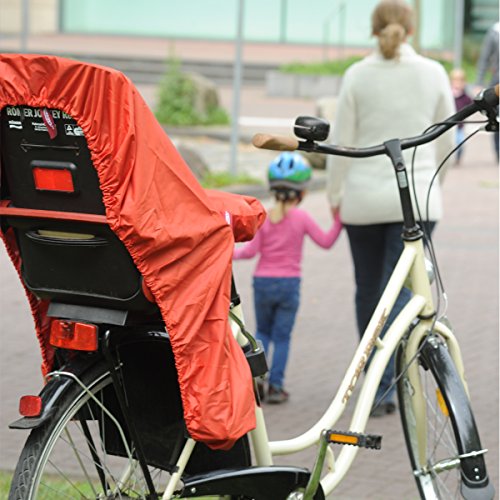 TROCKOLINO Regenschutz für Fahrrad-Kindersitz – schwarz - 2