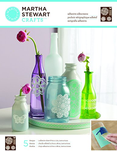 Martha Stewart Crafts Glass Silkscreen 8-1/2"X11"-Doily Lace