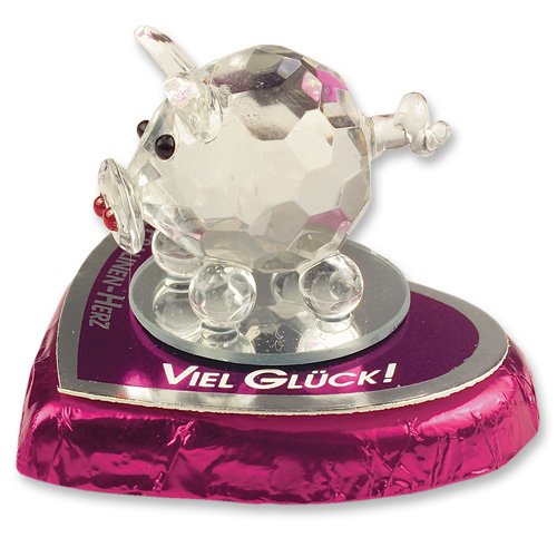 Preisvergleich Produktbild Figur aus Kristallglas, Schwein