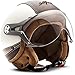 Produktbild SOXON SP-325-URBAN Creme · Scooter-Helm Retro Bobber Motorrad-Helm Roller-Helm Pilot Vespa-Helm Biker Mofa Vintage Cruiser Chopper Helmet Jet-Helm · ECE zertifiziert · Leder Design · mit Visier · inkl. Stofftragetasche · Beige · XL (61-62cm)