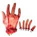 Produktbild YHmall 5 abgetrennte Finger + 1 Hand, Halloween Haunted House Dekoration, Schocker Horror Kühlschrank Splatter Gag Organ Grusel Partydeko