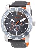 Boss Orange Herren-Armbanduhr XL Kick Off Analog Quarz Leder 1512863