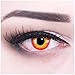 Produktbild Funnylens 1 Paar farbige Crazy Fun wild fire Jahres Kontaktlinsen. perfekt zu Halloween, Karneval, Fasching oder Fasnacht mit gratis Kontaktlinsenbehälter ohne Stärke!