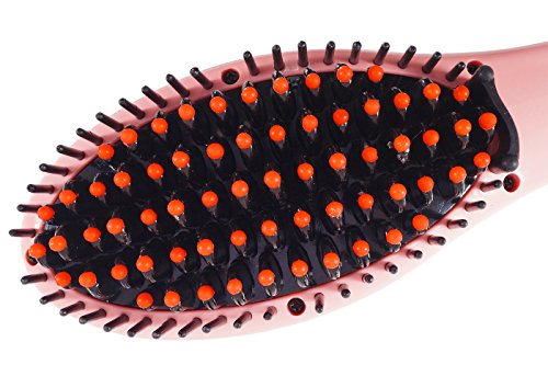 LCD Elektrische Haarbürste Glätteisen Anti statische Glättungsbürste electriclbrush Kamm Heizung Entwirren für schneller Glätten - 3